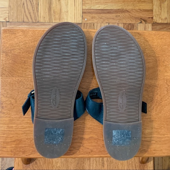Leather Sandals (Clarks, W8) - Picture 2 of 4